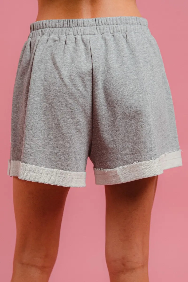 BiBi French Terry Knit Shorts with Side Pocket - kinko