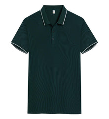 Polo Shirt Short Sleeve Lapel Printing Overalls - kinko