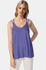 Basic Bae Bamboo Scoop Neck Double Spaghetti Straps Cami - kinko