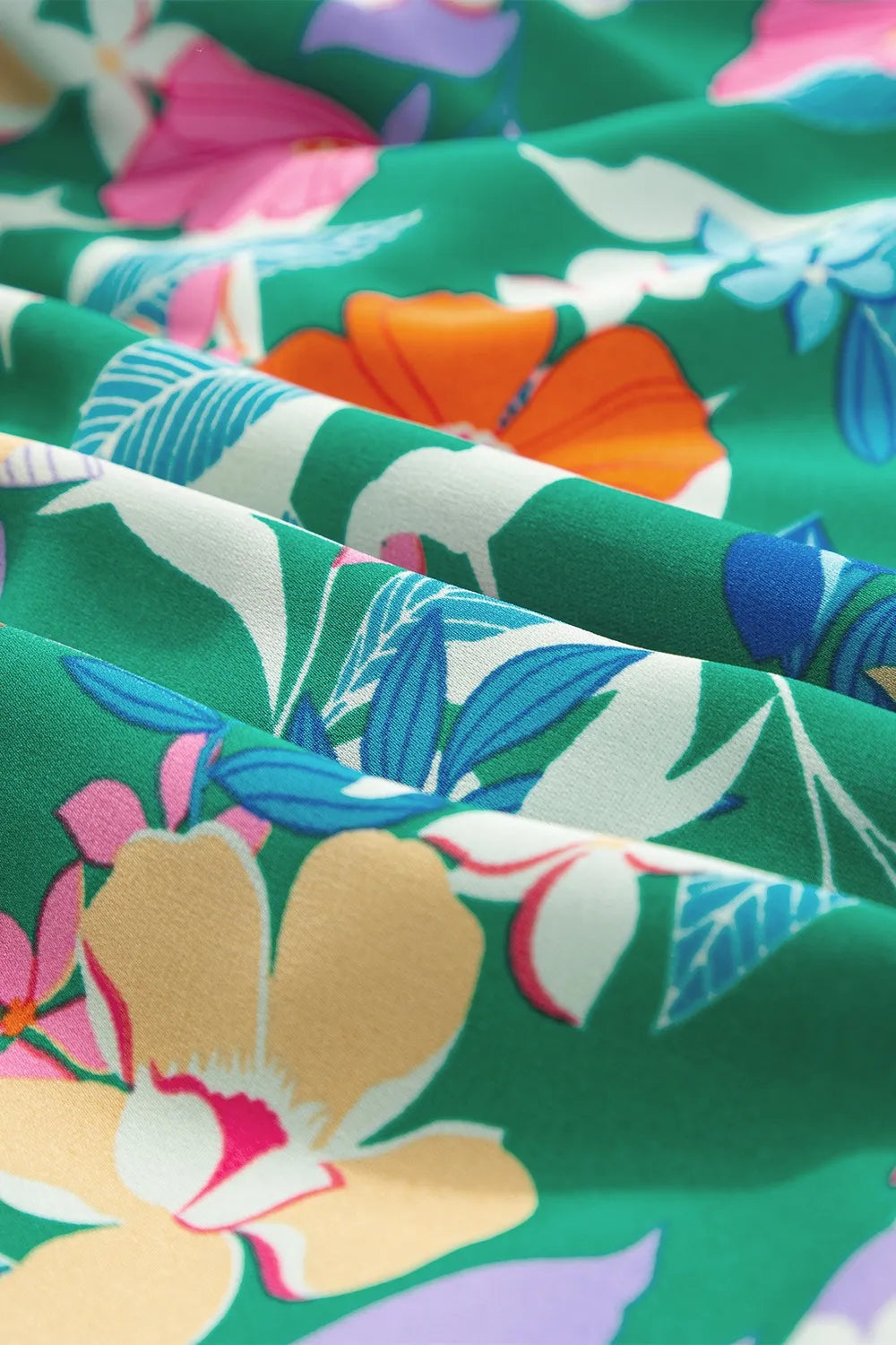 Tiered Ruffled Printed Sleeveless Dress - kinko