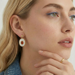 עגילי טיפה של שעת הזהב