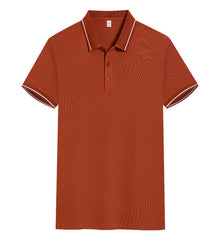 Polo Shirt Short Sleeve Lapel Printing Overalls - kinko