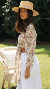 Women's Sexy Lace-up Cardigans Fashion Printed With Long Sleeves