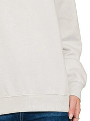 Zenana Fleece Crewneck Long Sleeve Sweatshirt - kinko