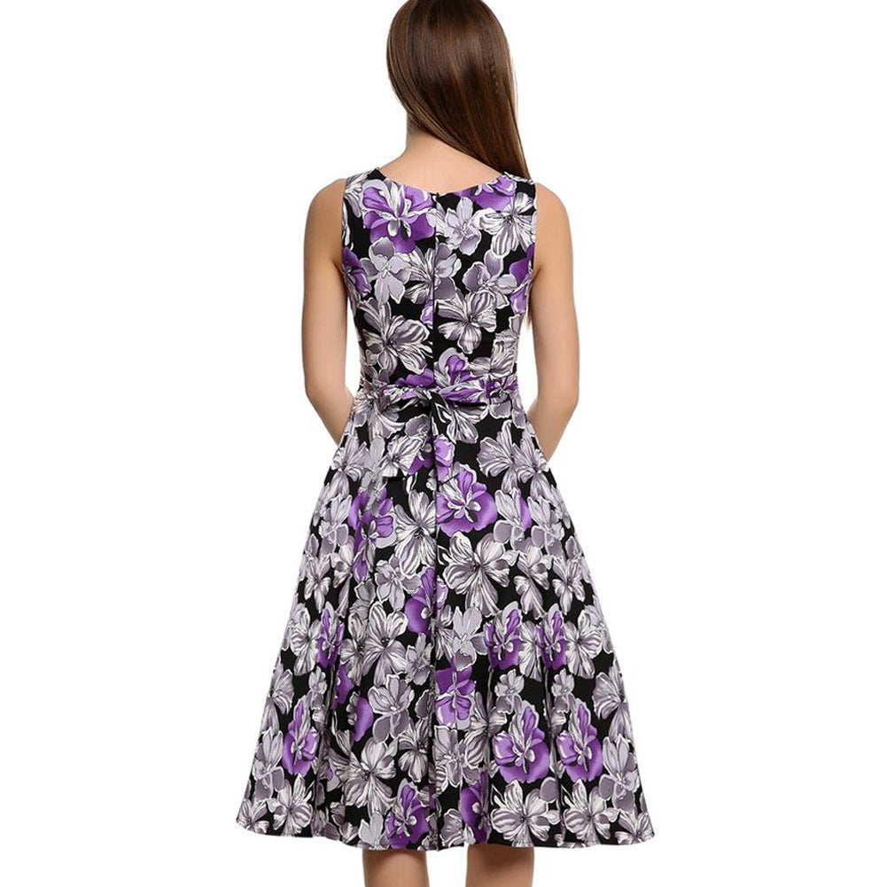 Vintage print dress - kinko
