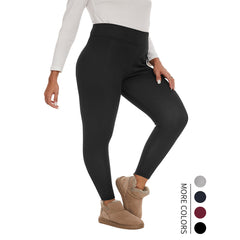 Fleece-lined Women's Warm Winter Thick Leggings - kinko