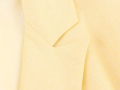 Spring And Autumn Linen Blended Minimalist Blazer - kinko