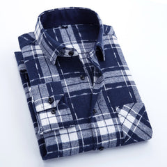 Casual flannel men's shirt
