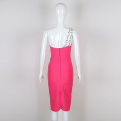 Summer New Oblique Sun-top Bandage Ladies Party Banquet Sleeveless Women's Clothing Dress - kinko