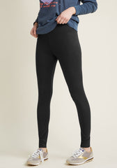 Leggings - Cropped Low-rise Solid Black - kinko