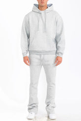 WEIV Men's Fleece Hoodie and Flare Pant Set - kinko