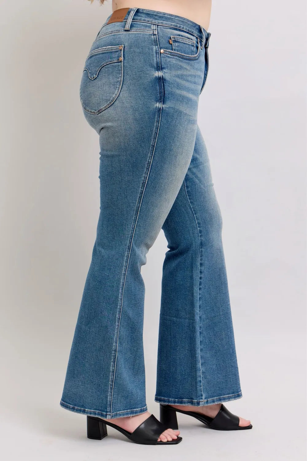 Judy Blue MR Tummy Control Vintage Wash Jeans - kinko