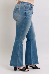 Judy Blue MR Tummy Control Vintage Wash Jeans - kinko
