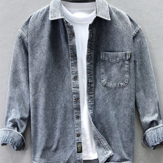 Cowboy Shirt Men's Coat Autumn And Winter Casual Versatile - kinko