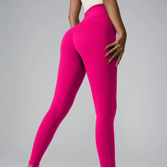 New Sports Trousers Pocket High Waist Seamless Nude Feel Yoga Pants - kinko