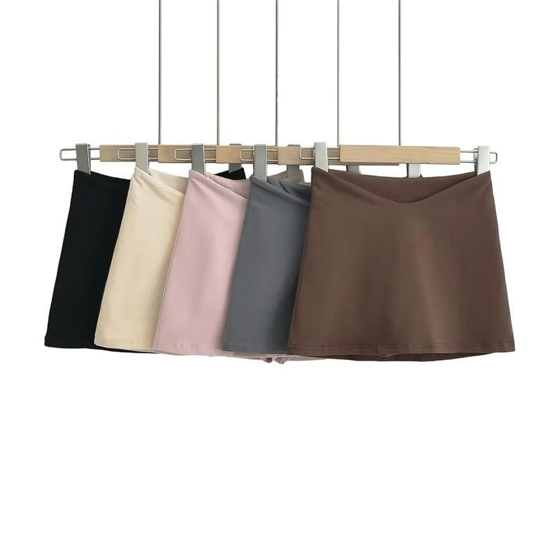 Sweet Hot Girl Design Low V Waist Slim Slimming Mini Skirt - kinko