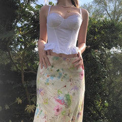 Sweet Girl Waist Slimming Long Fishtail Skirt - kinko