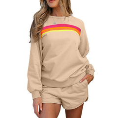 Fashion Trend Multicolor Long Sleeve Two-piece Set For Women - kinko