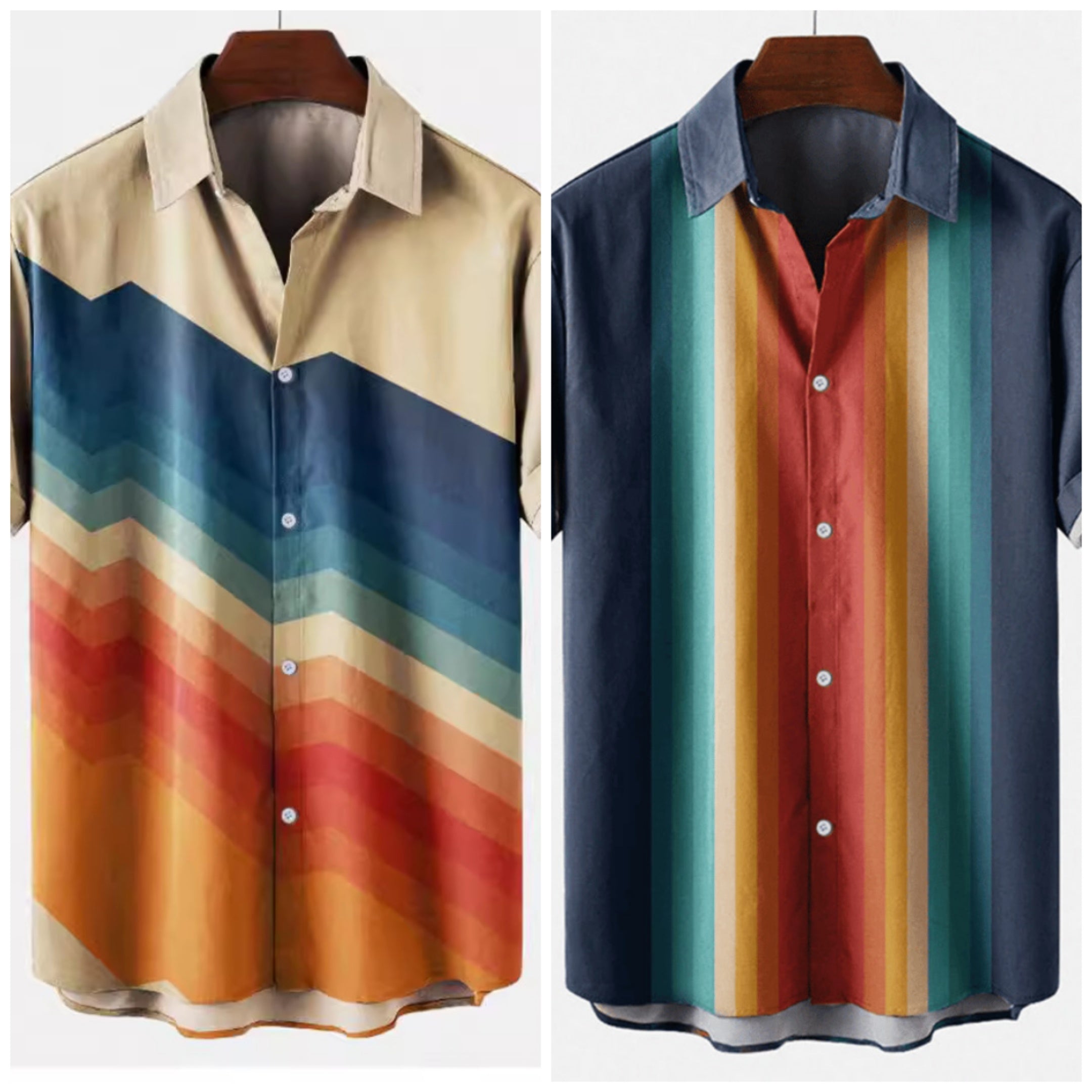 Summer New Plus Size Casual 3D Digital Printing Men's Shirt - kinko