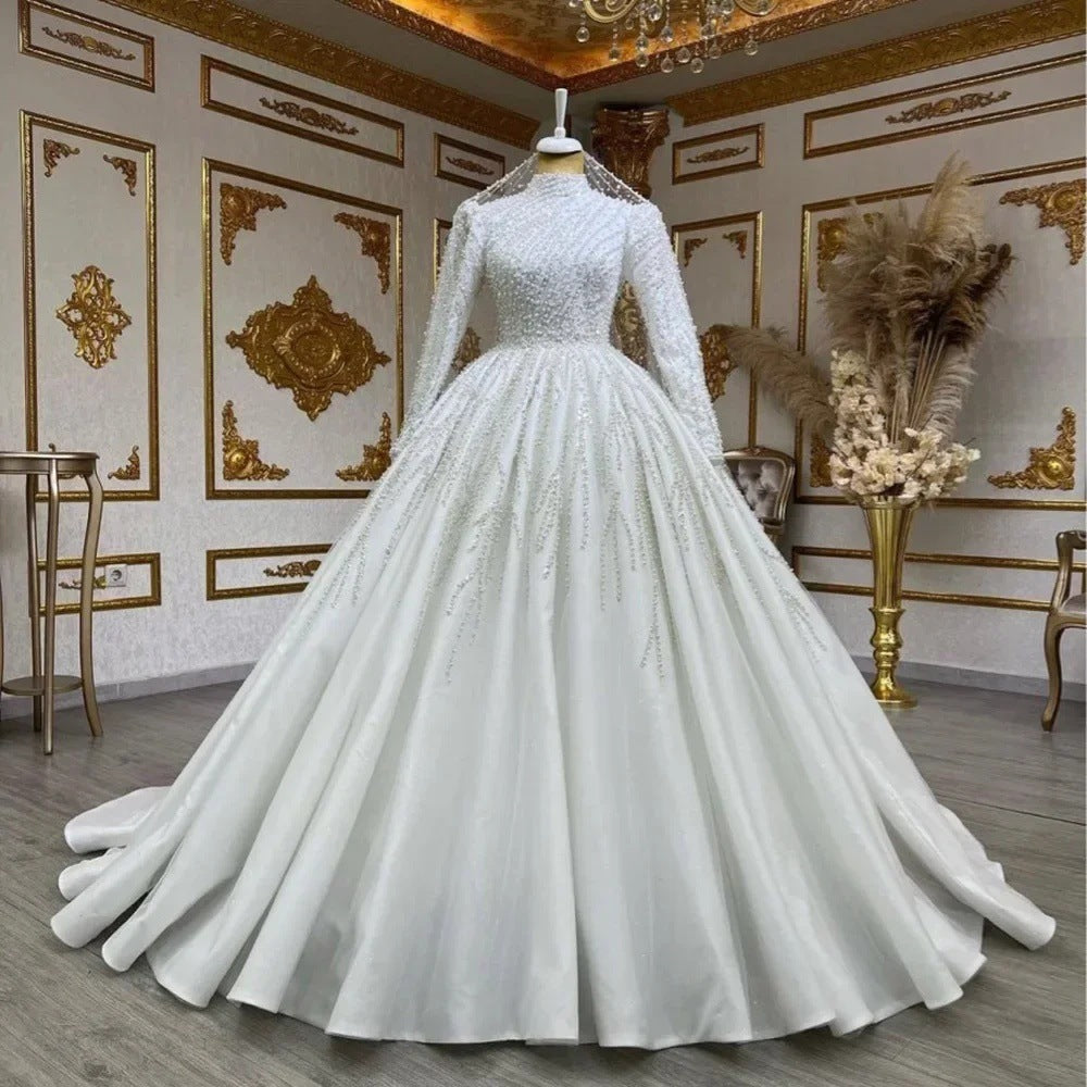 Bride Owner Wedding Dress Trailing Wedding Pettiskirt - kinko