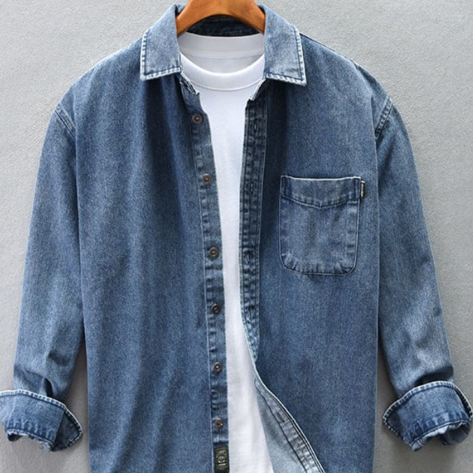 Cowboy Shirt Men's Coat Autumn And Winter Casual Versatile - kinko