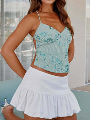 Crisscross Back V-Neck Cami - kinko