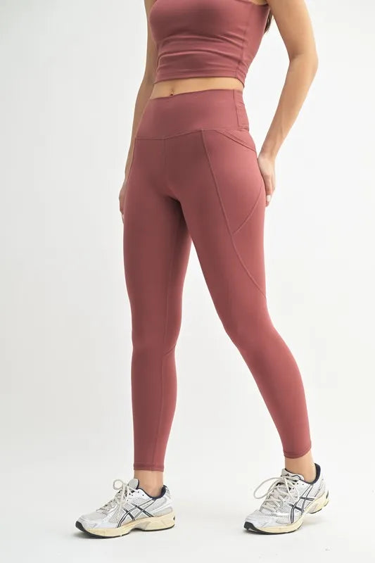 MONO B Venice Cloud Light Sculpt High-Waisted Leggings - kinko