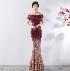 Birthday Party Dress Slimming Host Long Dress - kinko