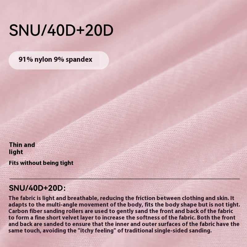 Nude Feel High Elastic Long Sleeve Yoga Wear Top Slim Fit Slim And Sexy Big Neckline - kinko