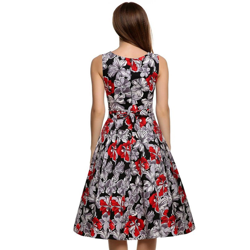 Vintage print dress - kinko