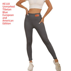 Cashmere Winter Wear High Waist Leggings For Women - kinko