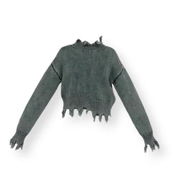 Ins Trend Street Snap Knitwear Autumn And Winter Solid Color Simple Top Women