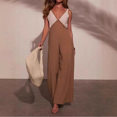Fashion Special Multicolor Bust Jumpsuit Women - kinko