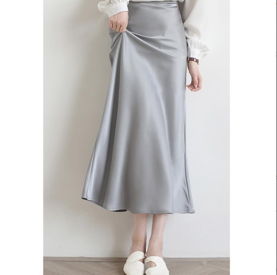High-grade Silk Mid-length High-end Fishtail Long Skirt - kinko