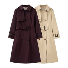 Trench Mid-length British Trench Coat - kinko