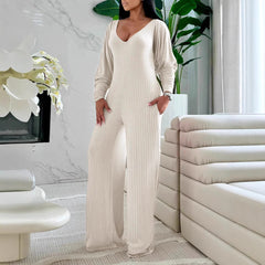 Design Sense Out Casual Slim Fit Sexy And Personalized Fashion Women's Jumpsuit - kinko
