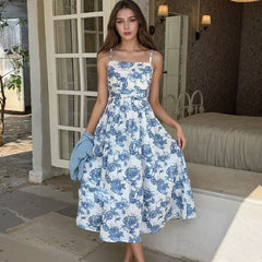 Forest Style Floral Skirt Long Sleeved Cardigan Wool Sweater - kinko