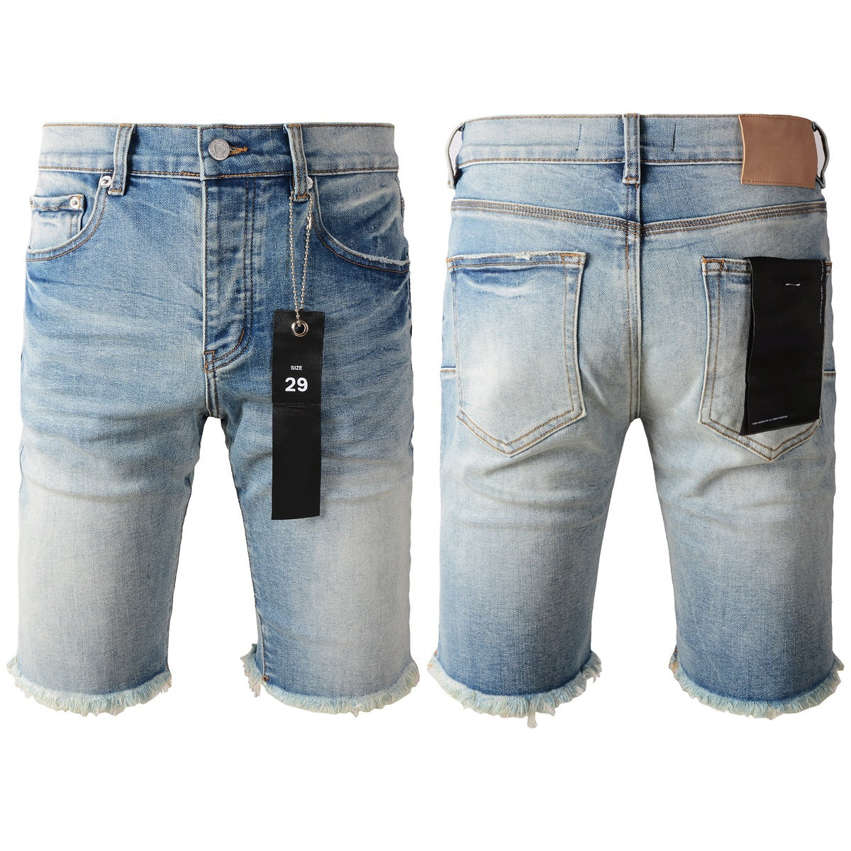 Personal Leisure Washed Light Color All-matching Jeans - kinko