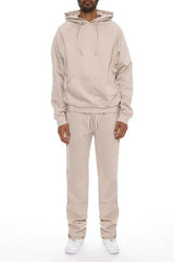 WEIV Men's Fleece Hoodie and Flare Pant Set - kinko