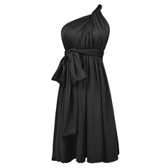 Multiple Wear Lace-up Plus Size Women's Clothing Dress - kinko