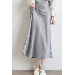 High-grade Silk Mid-length High-end Fishtail Long Skirt - kinko