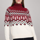 Women's Jacquard Turtleneck Fall And Winter Inner Wear Sweater