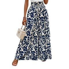 New Waist-tight Summer Long Draping Effect Long Culottes For Women - kinko