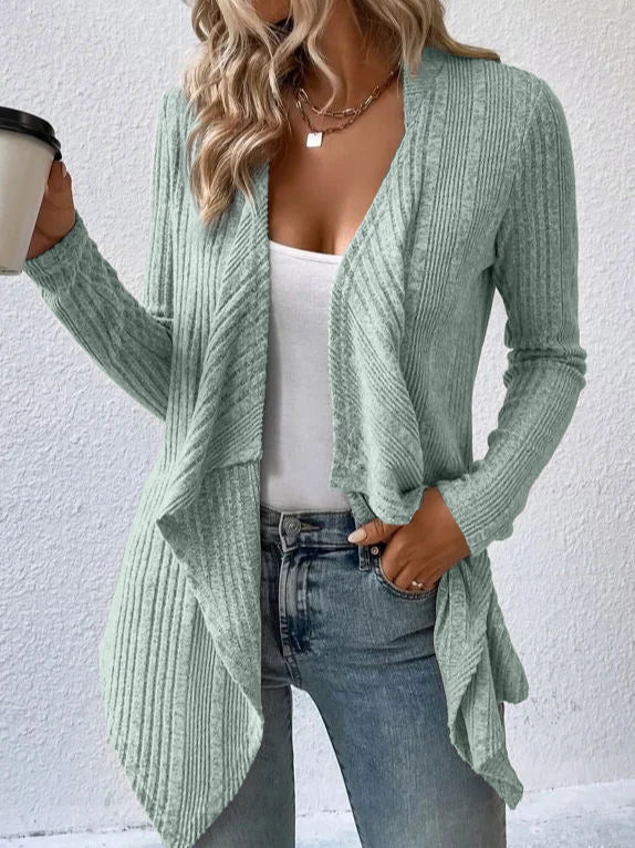 Cardigan Long Sleeve Sweater Casual Women's Clothing - kinko