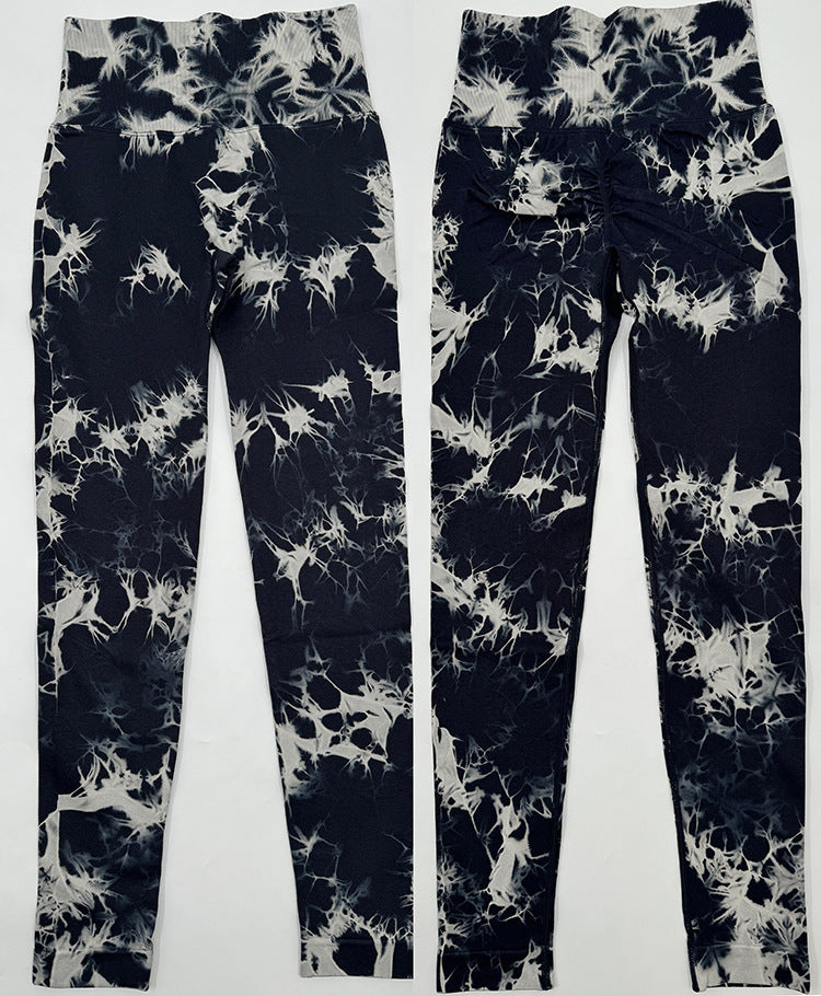 4pack Tie-dye Yoga Pants - kinko