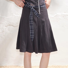 Summer Lace-up Skirt For Women All-matching A- Line Skirt - kinko