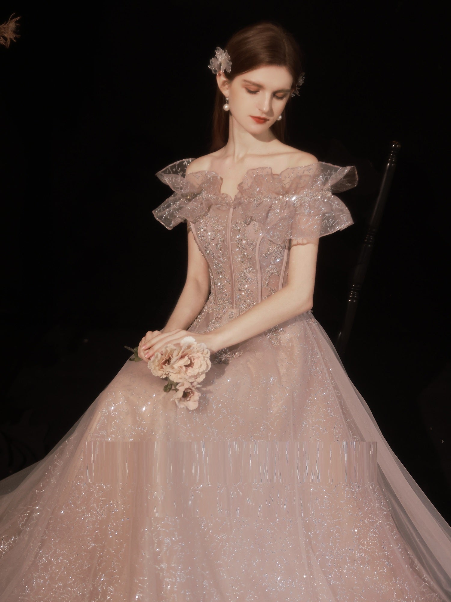 Women's Off Shoulder Dinner Dress - kinko