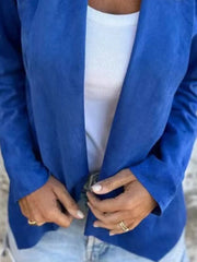 Full Size Open Front Casual Cardigan Plus Size - kinko