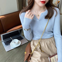Women's Knitted Bottoming Shirt Fall And Winter Inner Wear