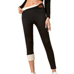 Plus Size Fleece-lined Thicker Cashmere Leggings - kinko
